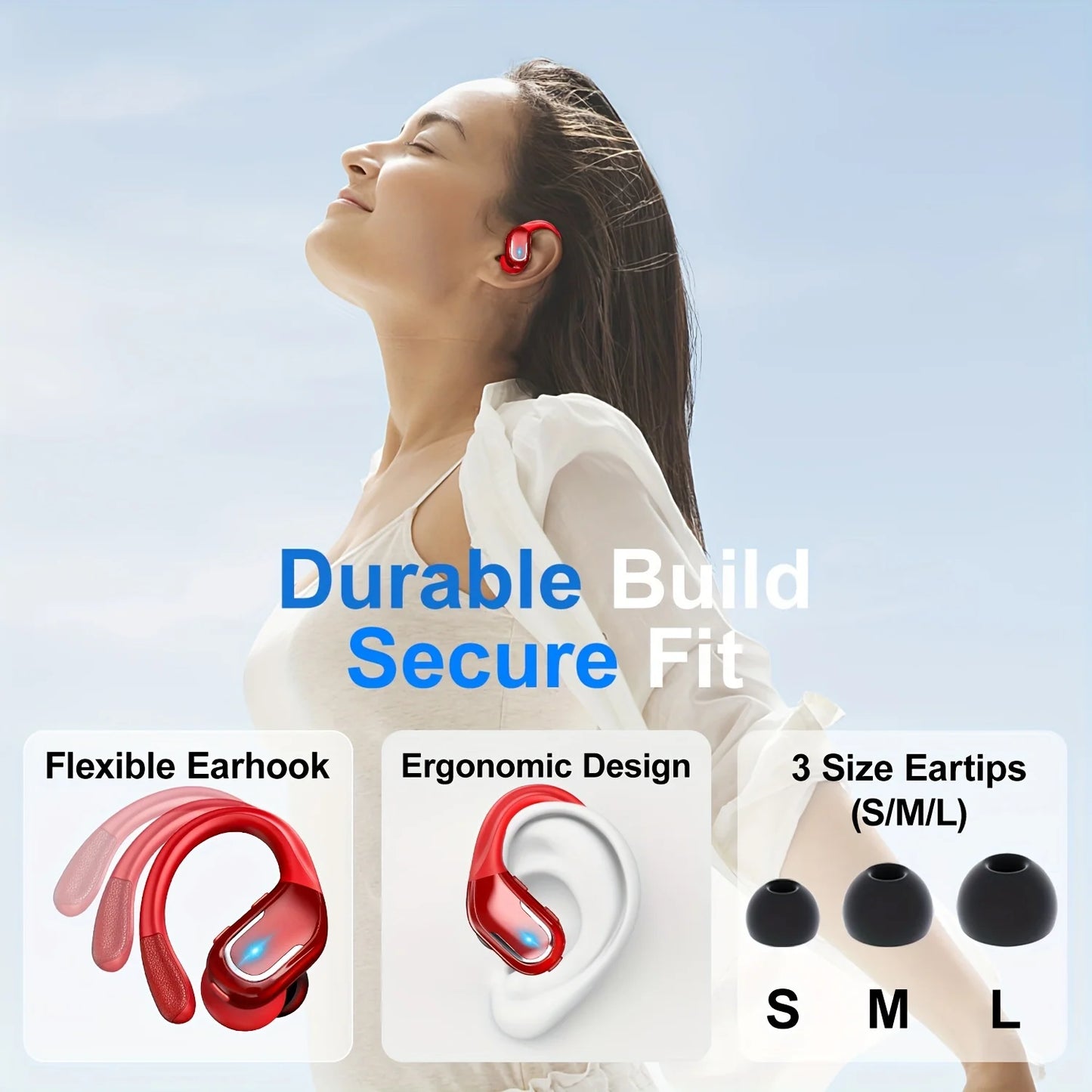 Wireless Bluetooth Earbuds - Noise Cancelling, Long Battery Life