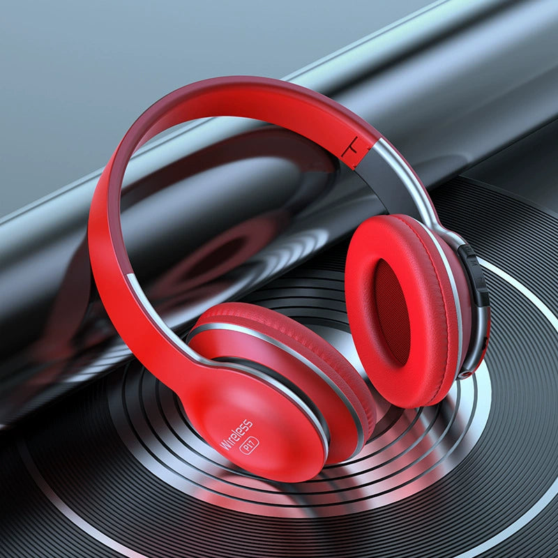 Bluetooth Headphone Head-Mounted with Microphone Mobile Phone Computer Universal Headset like Subwoofer