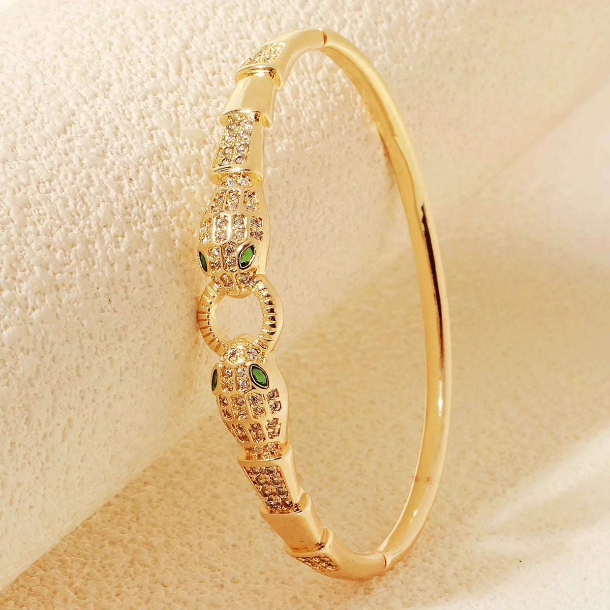 Europe and America Classic Snake Bracelet For Women Stainless Steel Zirconia Jewelry