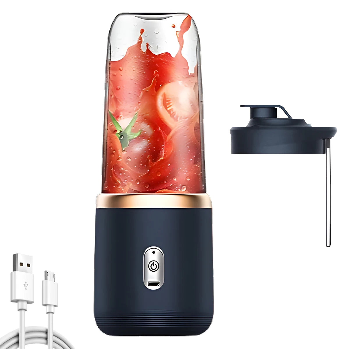Portable Fruit Juice Blenders Summer Personal Electric Mini Bottle Home USB 6 Blades Juicer Cup Machine For Kitchen
