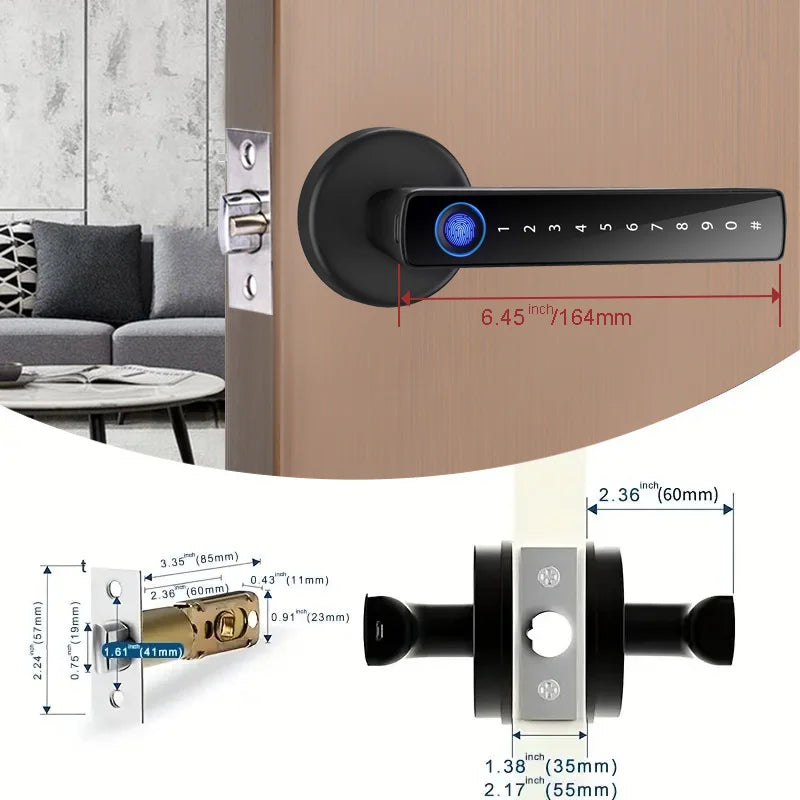 SEP Electronic Door Lock Fingerprint, Password & IC Card Unlock for Home