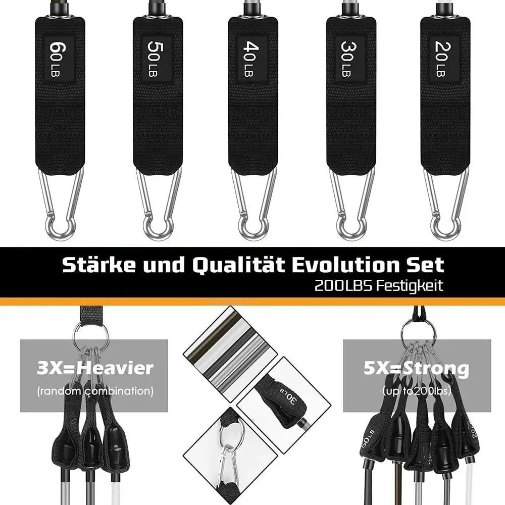 SEP Elastic Training Harness Complete Tension Strap Set for Strength & Workout