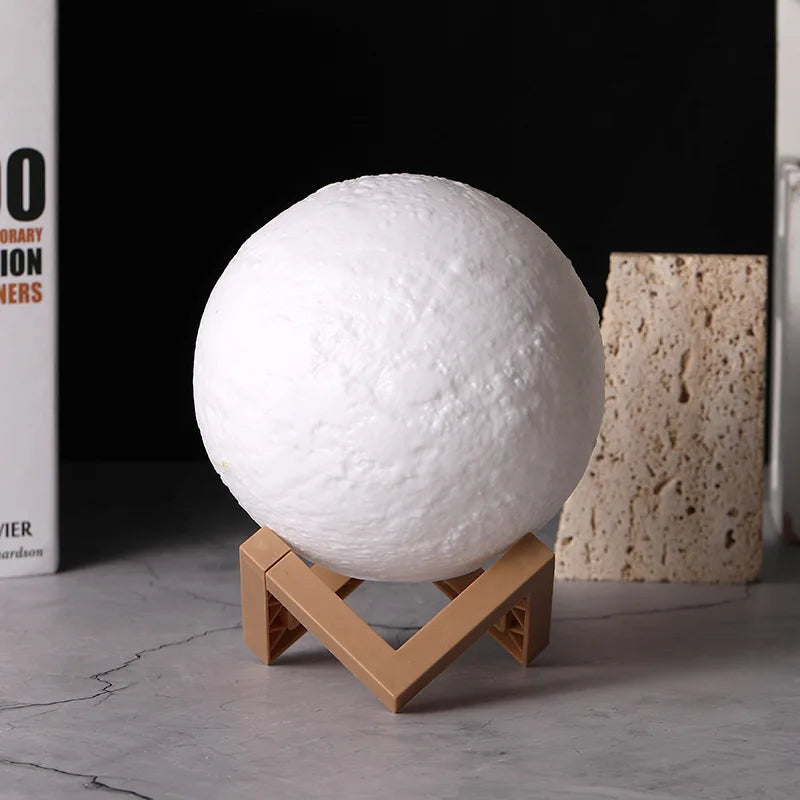 SEP 3D Moon Night Lamp DIY LED Planet Lamp with Luminous Glow & Stand