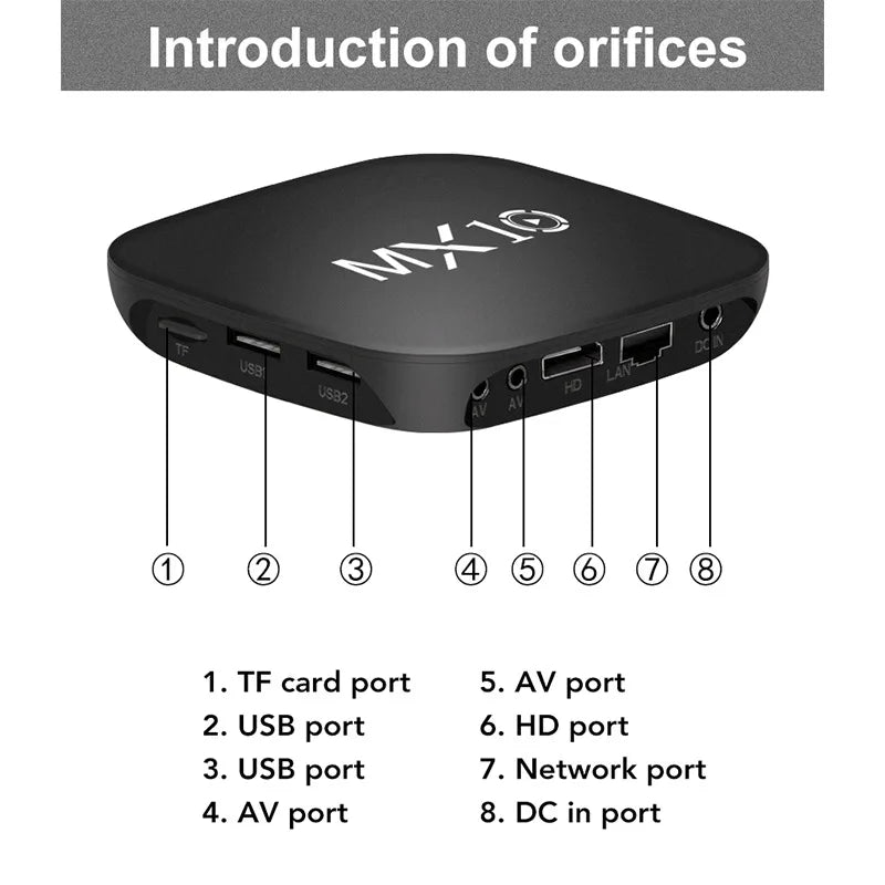 Tv Box  4K Smart TV BOX Dual Band WIFI
