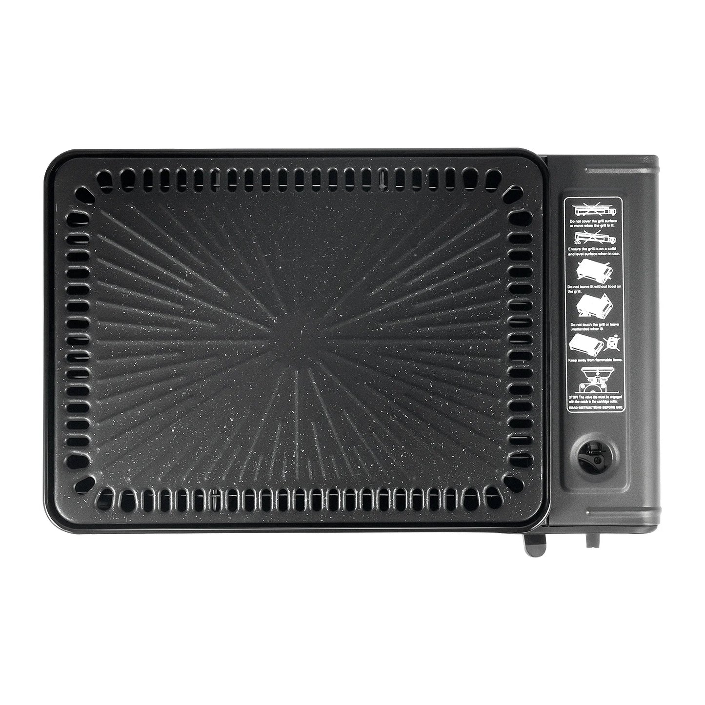 Portable Butane Grill Stove Camping Grill Gas Stove Free Standing BBQ Grill w/Grilling Net Carry Case for Camping Cooking