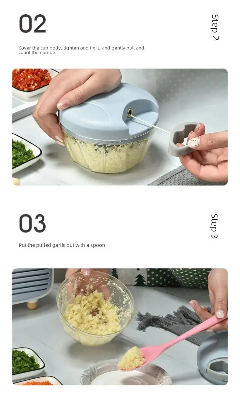 SEP Handheld Kitchen Grinder Modern Minimalist Garlic, Ginger & Veg Cutter