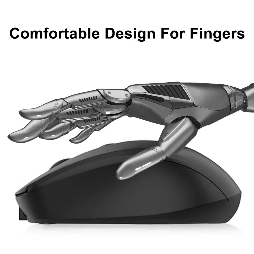 Rechargeable Wireless Computer Mouse 2.4G Bluetooth-Compatible Wireless Mouse USB Silent Gamer Mice For PC Laptop Macbook Tablet