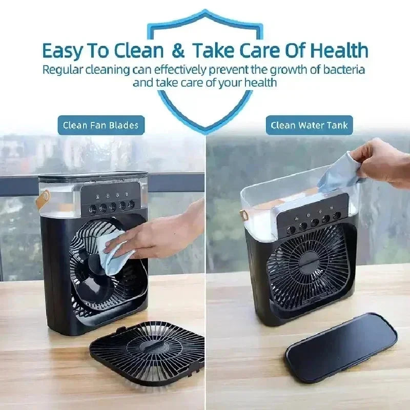 SEP 4-in-1 Portable Desk Fan Air Conditioner, Misting & Humidifier for Home/Office