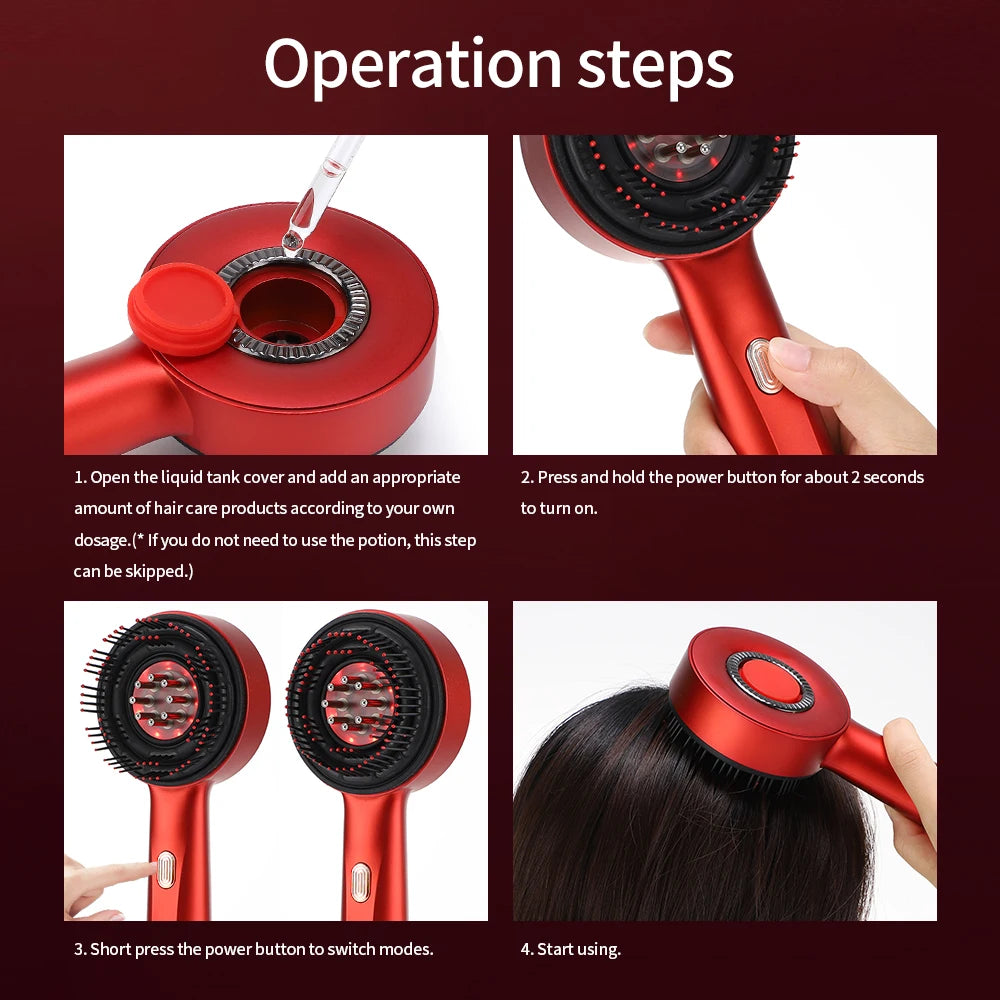 SEP Red Light Scalp Massage Comb Hair Care & Growth Treatment Brush