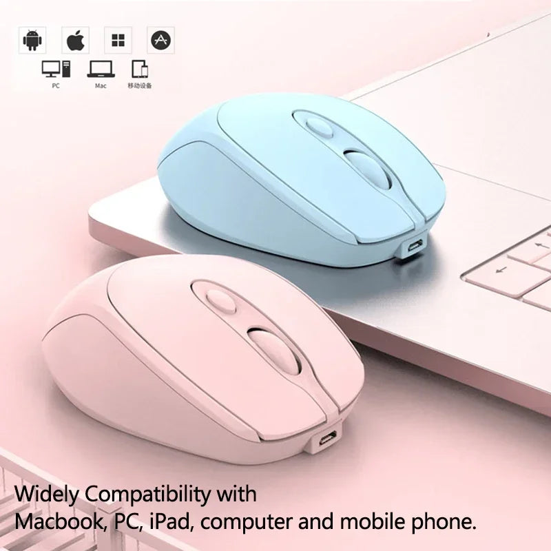 Rechargeable Wireless Computer Mouse 2.4G Bluetooth-Compatible Wireless Mouse USB Silent Gamer Mice For PC Laptop Macbook Tablet