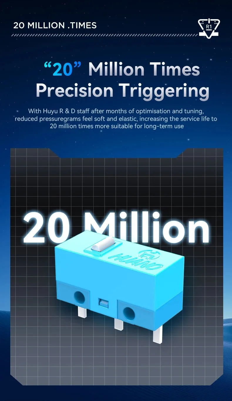 Attack Shark R1 Bluetooth Mouse and Grip Tape not Included Mouse 1000 Hz PAW3311 Sensor,Rechargeable Tri-mode,Ergonomic