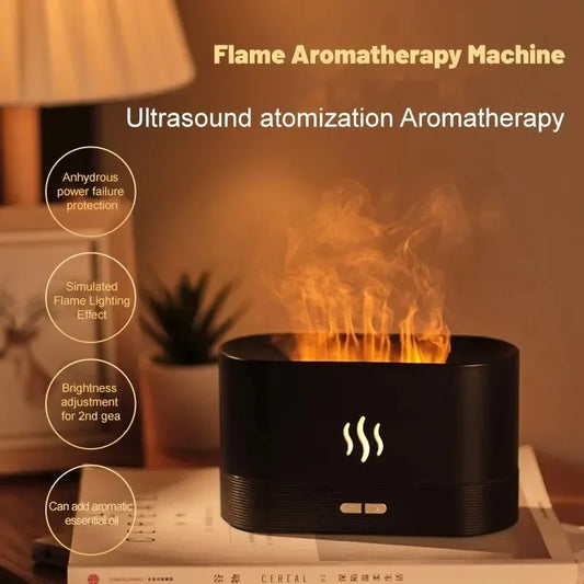 SEP Colorful Flame Humidifier Ultrasonic LED Fragrance Diffuser for Home