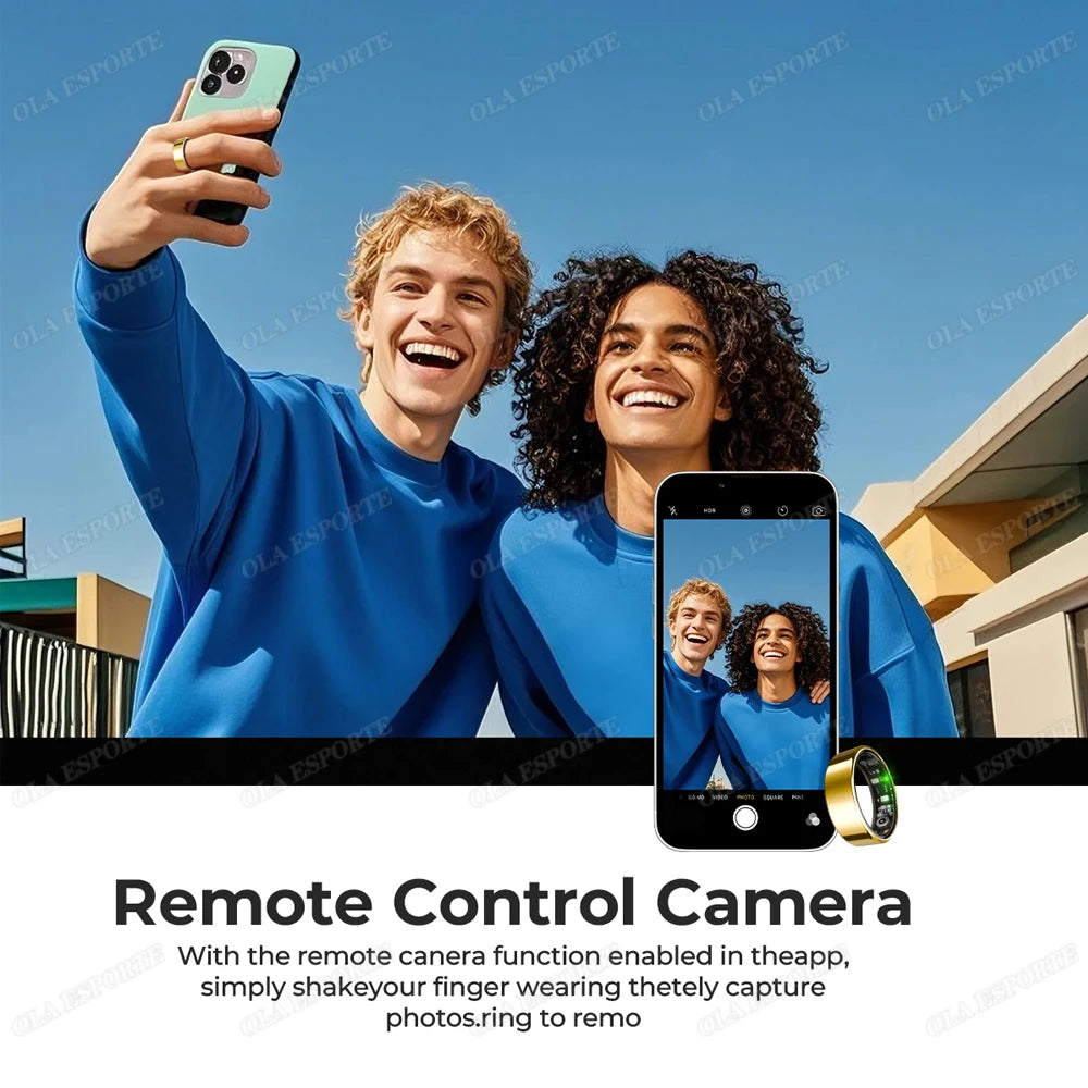 New R09 Smart Ring Men Women with Charging Case,Heart Rate Blood Oxygen,Skin Temperature Monitor,5ATM Waterproof For Android IOS