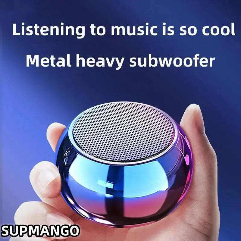 Supmango Portable Bluetooth Speaker Mini Wireless Subwoofer with Heavy Stereo Sound