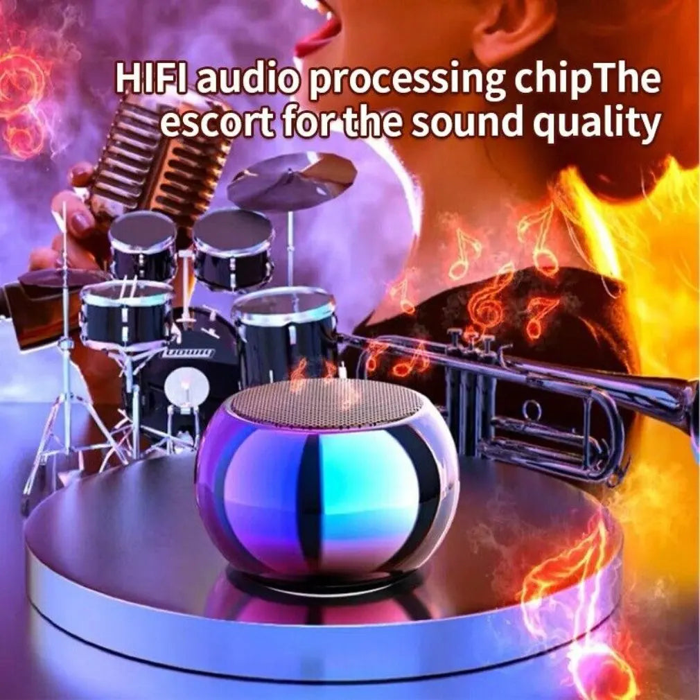 Supmango Portable Bluetooth Speaker Mini Wireless Subwoofer with Heavy Stereo Sound