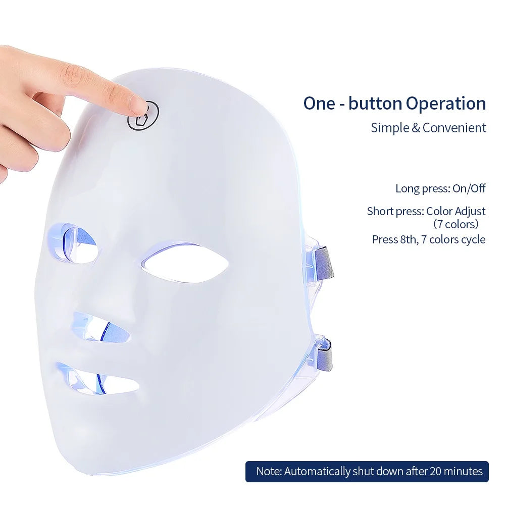 SEP Wireless LED Beauty Mask Skin Tightening & Anti-Aging Facial Neck Device