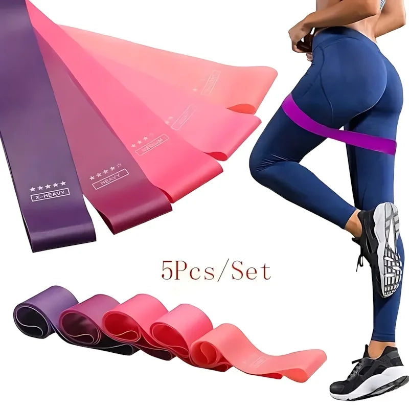 Yoga Resistance Loop Bands - TPE Stretch Bands for Glute Workouts, Squats & Fitness Training, Non-Latex Exercise Bands