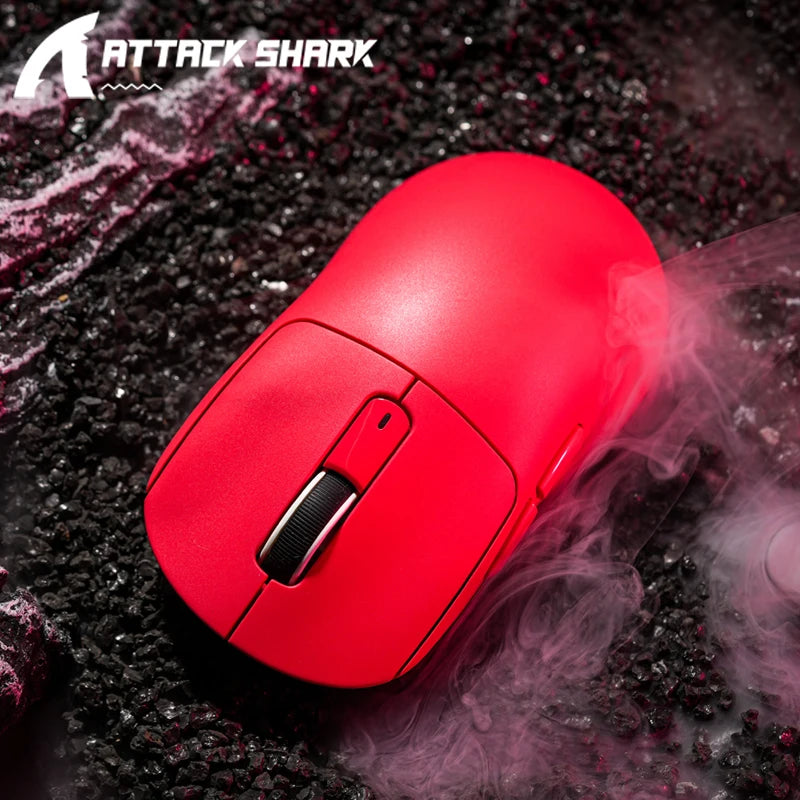 Attack Shark R1 Bluetooth Mouse and Grip Tape not Included Mouse 1000 Hz PAW3311 Sensor,Rechargeable Tri-mode,Ergonomic