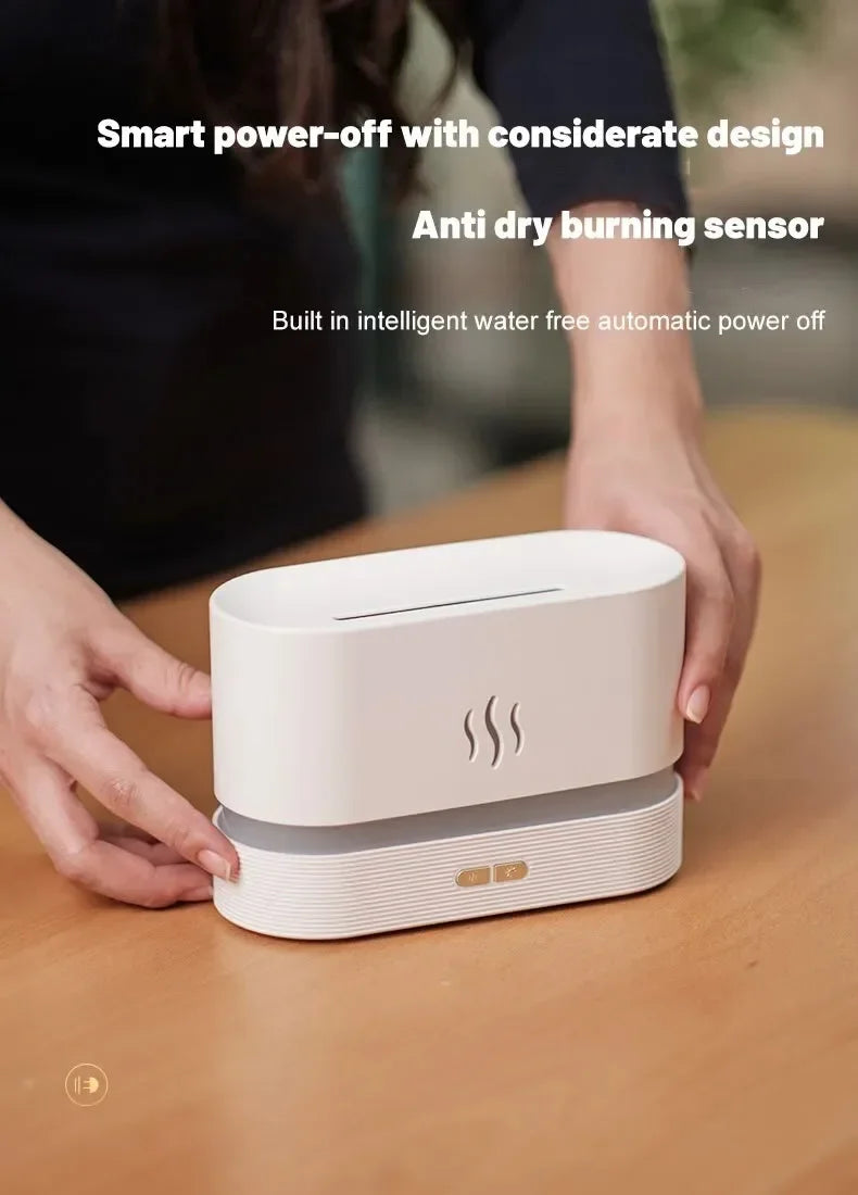 SEP Colorful Flame Humidifier Ultrasonic LED Fragrance Diffuser for Home