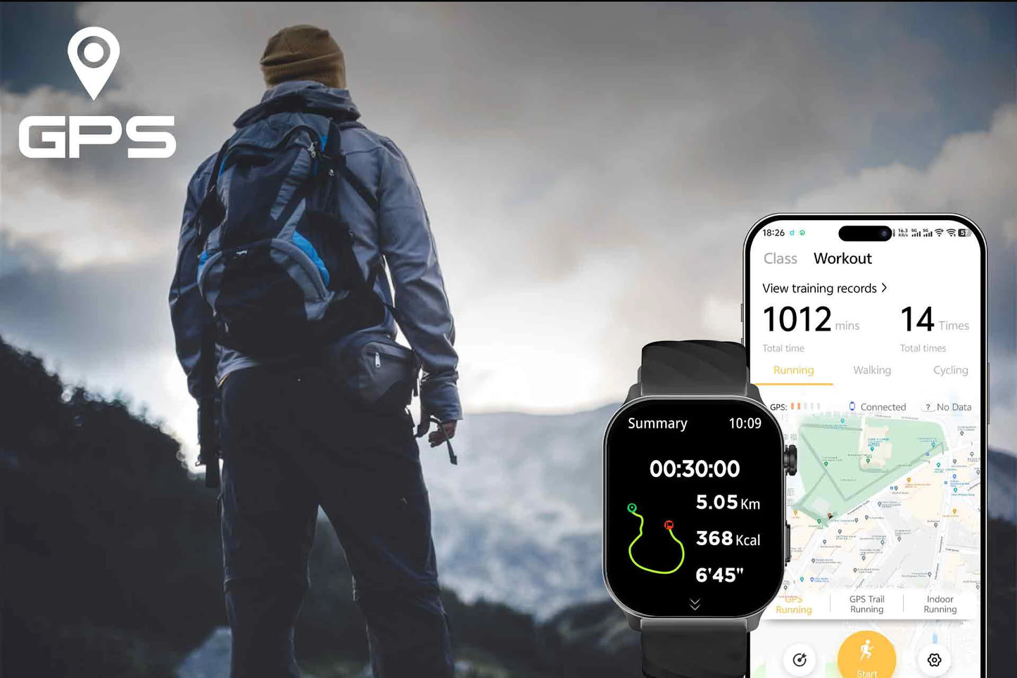 2025 New GPS Smart Watch Heart Rate Blood Oxygen Blood Pressure Monitoring Bluetooth Call NFC 3ATM GPS Tracking Men's Smartwatch