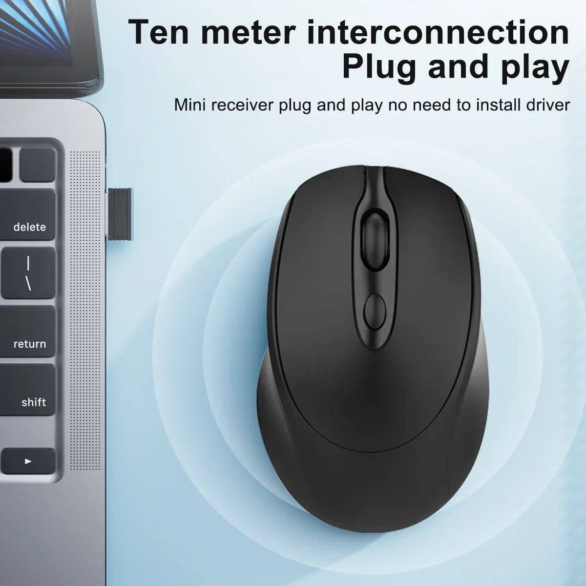 Rechargeable Wireless Computer Mouse 2.4G Bluetooth-Compatible Wireless Mouse USB Silent Gamer Mice For PC Laptop Macbook Tablet
