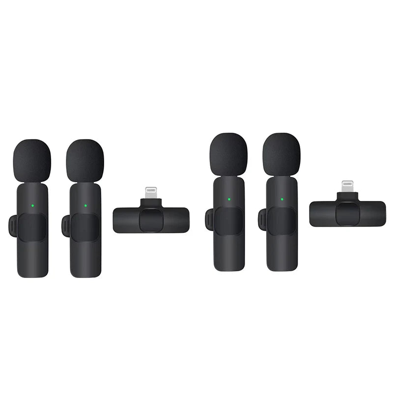 SEP Dual Wireless Lavalier Microphone Mini Audio Recorder for iPhone & Android