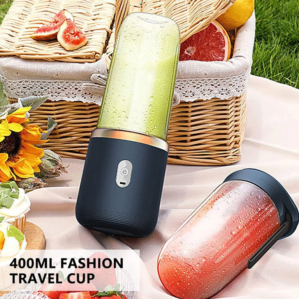 Portable Fruit Juice Blenders Summer Personal Electric Mini Bottle Home USB 6 Blades Juicer Cup Machine For Kitchen