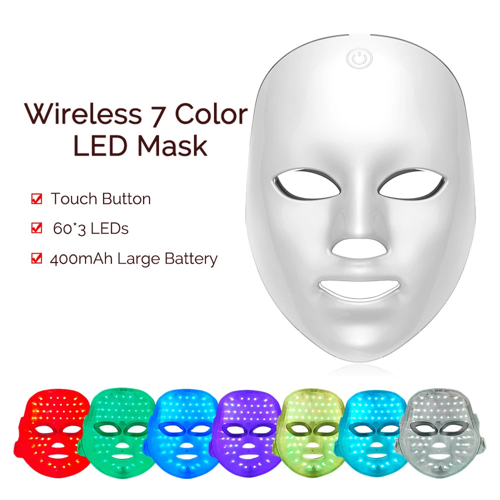 SEP Wireless LED Beauty Mask Skin Tightening & Anti-Aging Facial Neck Device