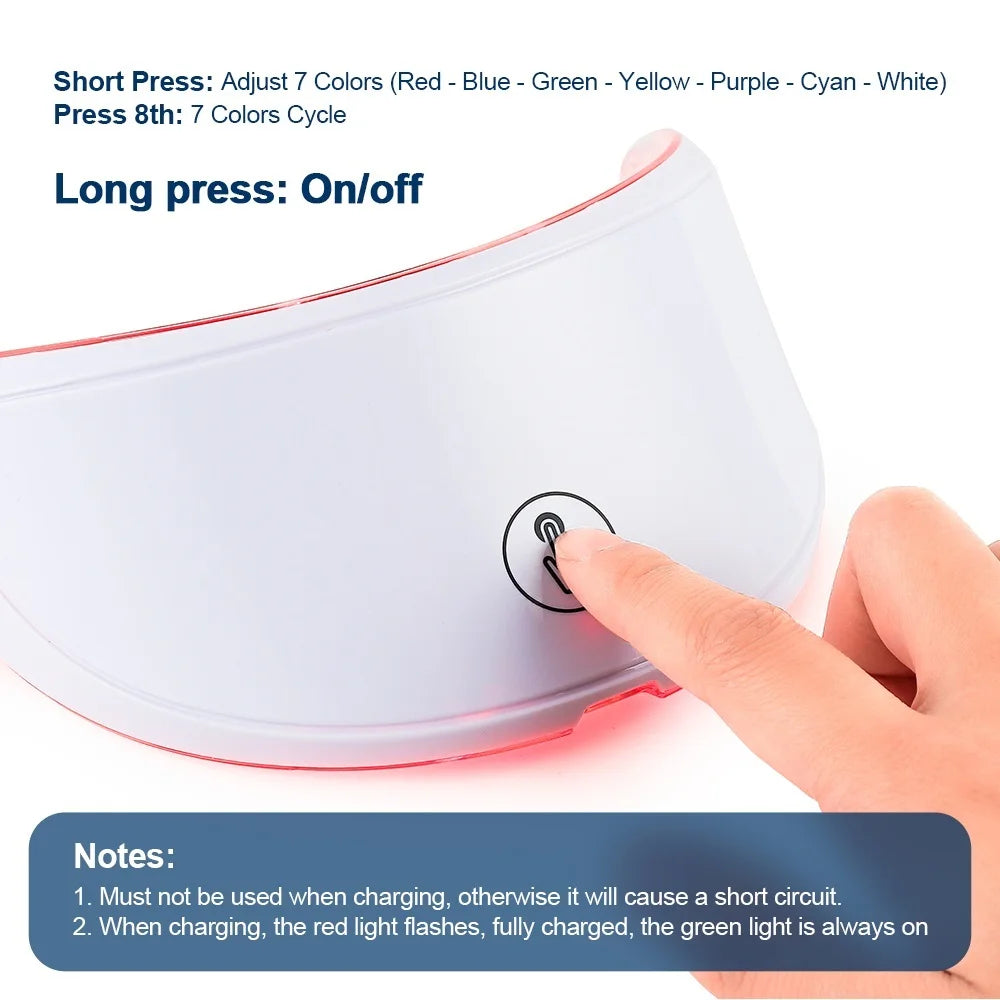 SEP Wireless LED Beauty Mask Skin Tightening & Anti-Aging Facial Neck Device