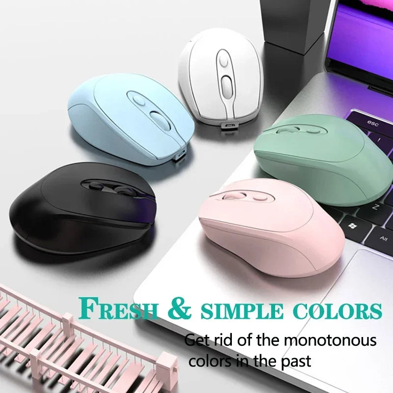 Rechargeable Wireless Computer Mouse 2.4G Bluetooth-Compatible Wireless Mouse USB Silent Gamer Mice For PC Laptop Macbook Tablet