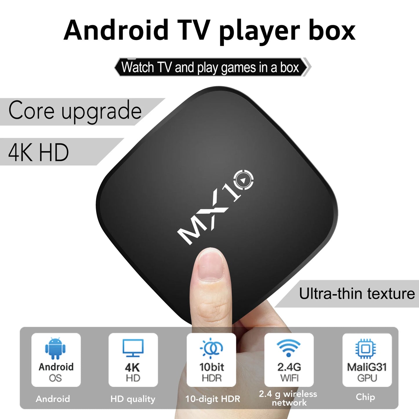Tv Box  4K Smart TV BOX Dual Band WIFI