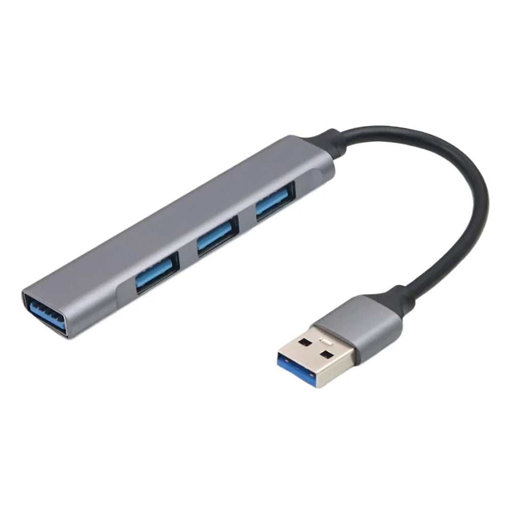 4-Port USB 3.0 Hub Adapter 5Gbps USB Splitter USB C To USB Hub Multiple USB 3.0 Hub USB Port Expander for Laptop