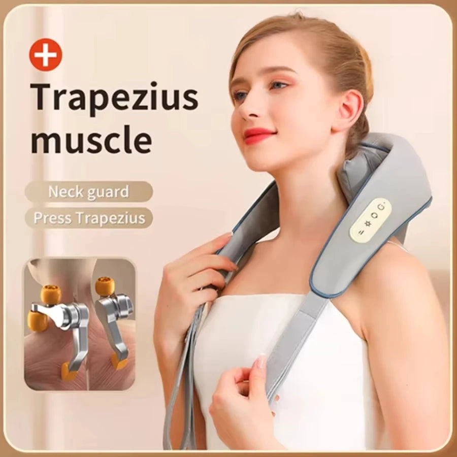 SEP Portable Neck Massager Kneading Shoulder & Back Pain Relief Device