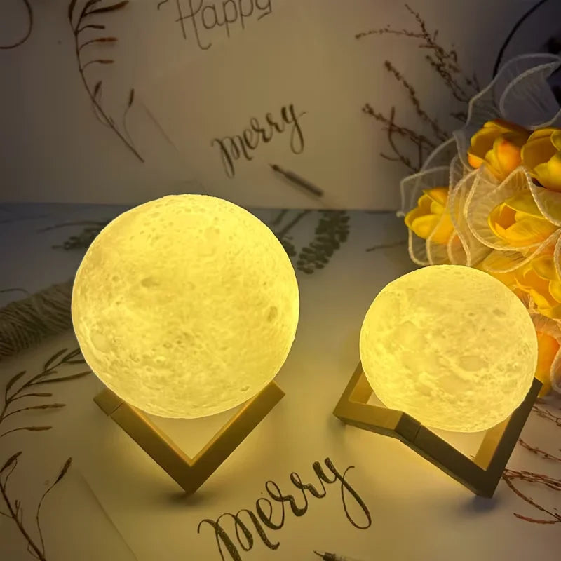 SEP 3D Moon Night Lamp DIY LED Planet Lamp with Luminous Glow & Stand