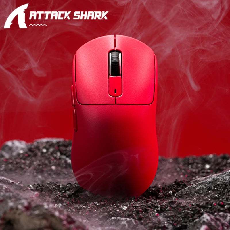 Attack Shark R1 Bluetooth Mouse and Grip Tape not Included Mouse 1000 Hz PAW3311 Sensor,Rechargeable Tri-mode,Ergonomic