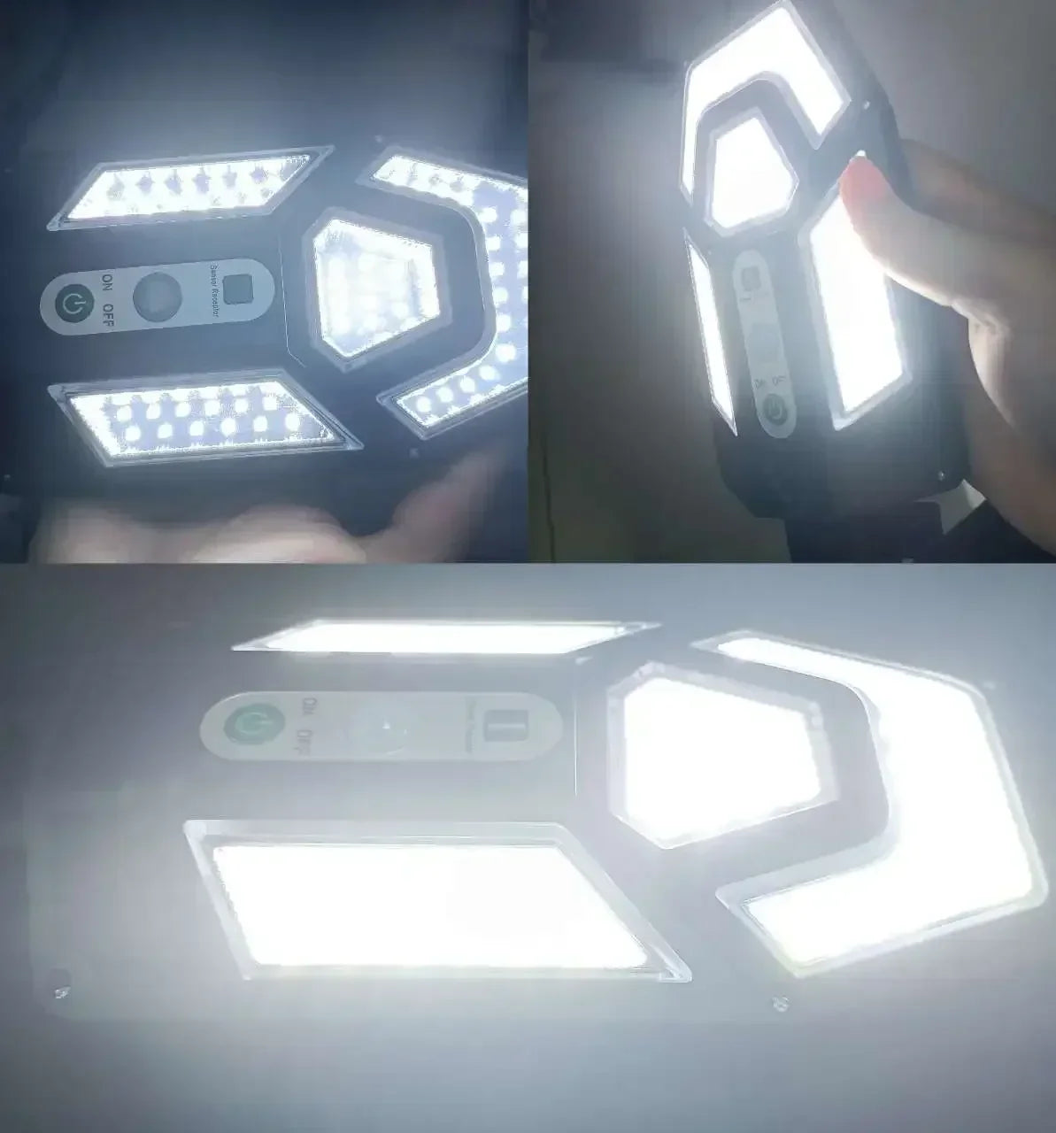 Solar Lamp 55LED Outdoor Sunlight Motion Sensor Remote Control Solar Focus Wall