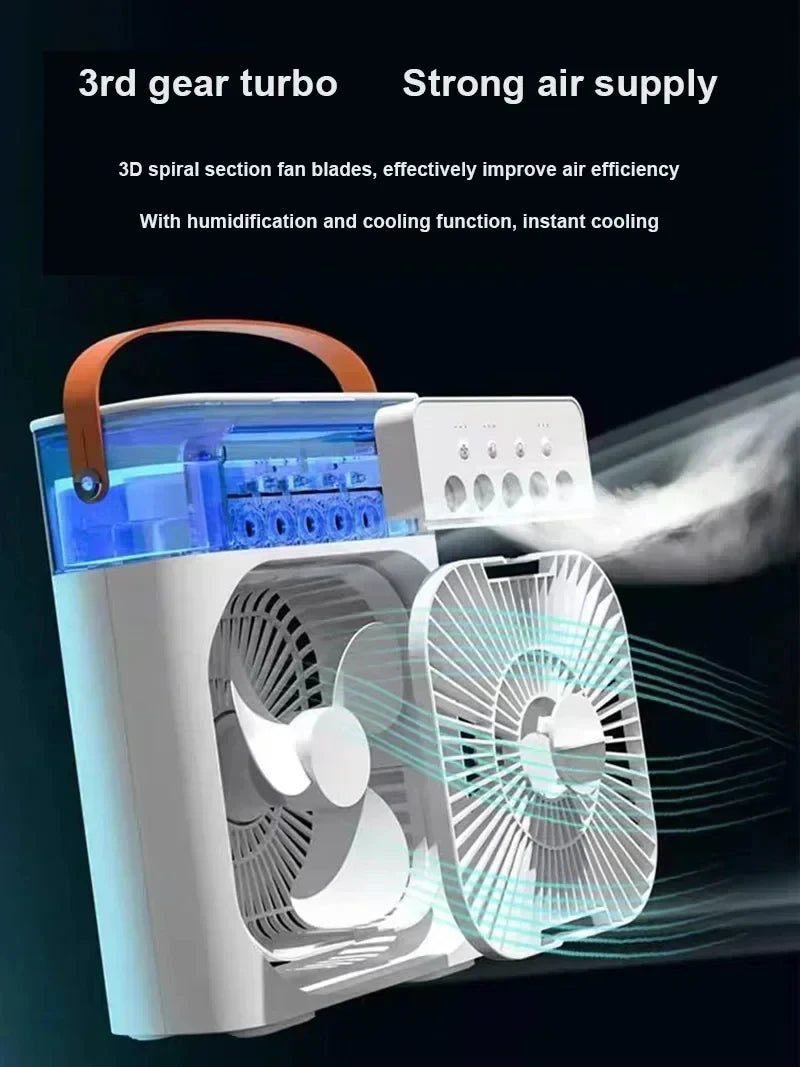 SEP 4-in-1 Portable Desk Fan Air Conditioner, Misting & Humidifier for Home/Office