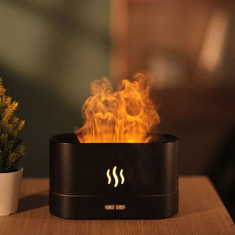 SEP Colorful Flame Humidifier Ultrasonic LED Fragrance Diffuser for Home