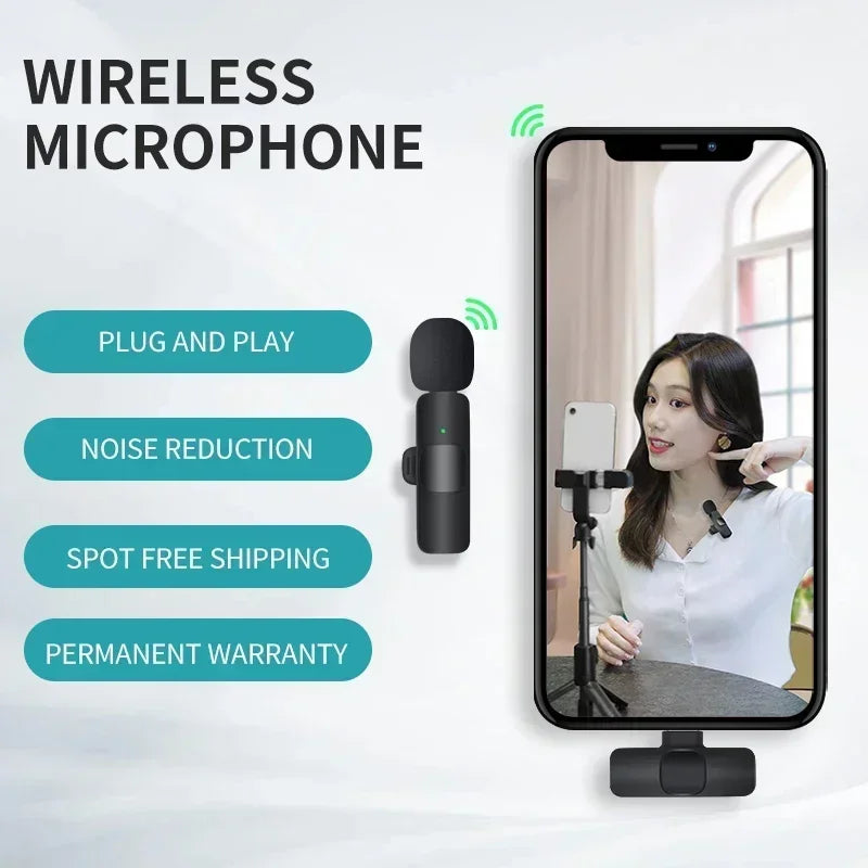 SEP Dual Wireless Lavalier Microphone Mini Audio Recorder for iPhone & Android