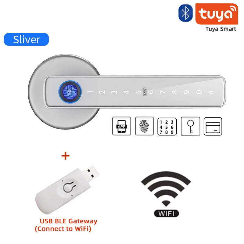 SEP Electronic Door Lock Fingerprint, Password & IC Card Unlock for Home