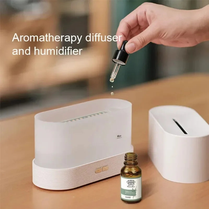 SEP Colorful Flame Humidifier Ultrasonic LED Fragrance Diffuser for Home