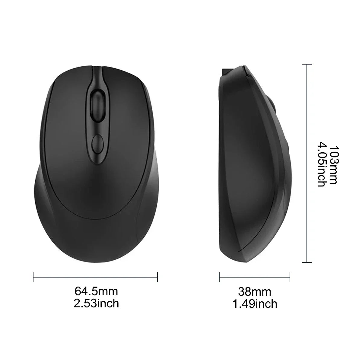 Rechargeable Wireless Computer Mouse 2.4G Bluetooth-Compatible Wireless Mouse USB Silent Gamer Mice For PC Laptop Macbook Tablet