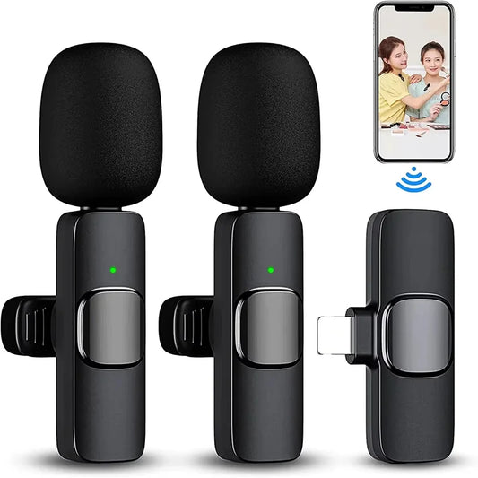 SEP Dual Wireless Lavalier Microphone Mini Audio Recorder for iPhone & Android