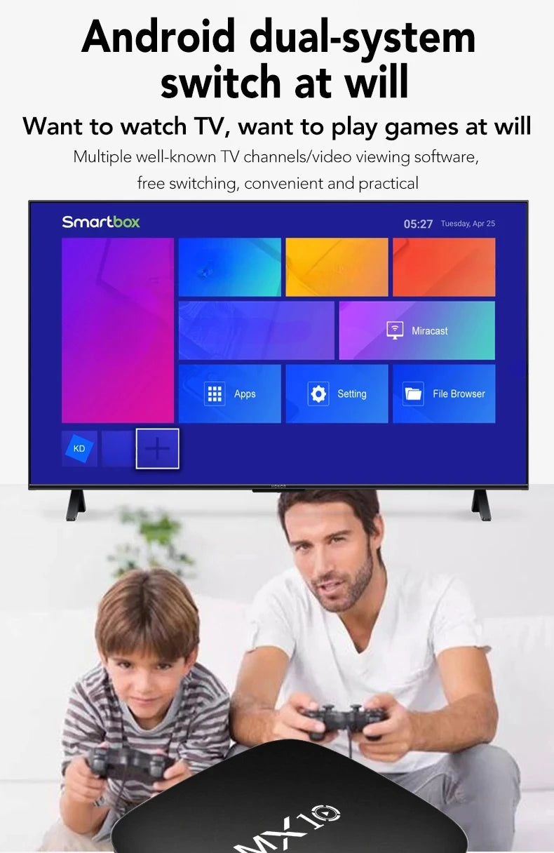 Tv Box  4K Smart TV BOX Dual Band WIFI