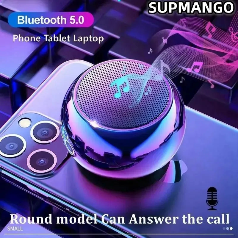 Supmango Portable Bluetooth Speaker Mini Wireless Subwoofer with Heavy Stereo Sound