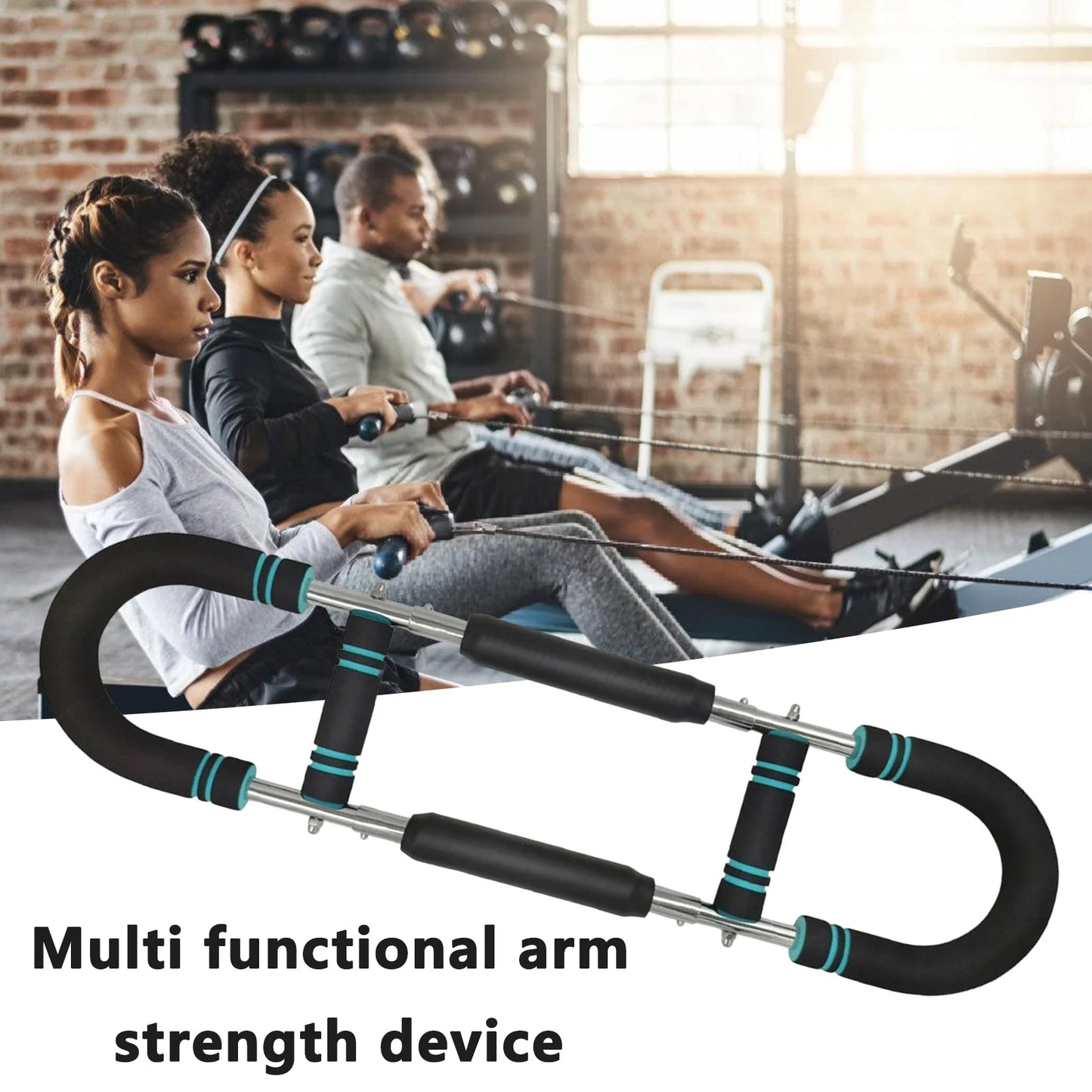 40KG u shape Hand Gripper Strengths Twister Arm Trainer Power Twister Bar Fitness Equipment for Men and Women Home Workout