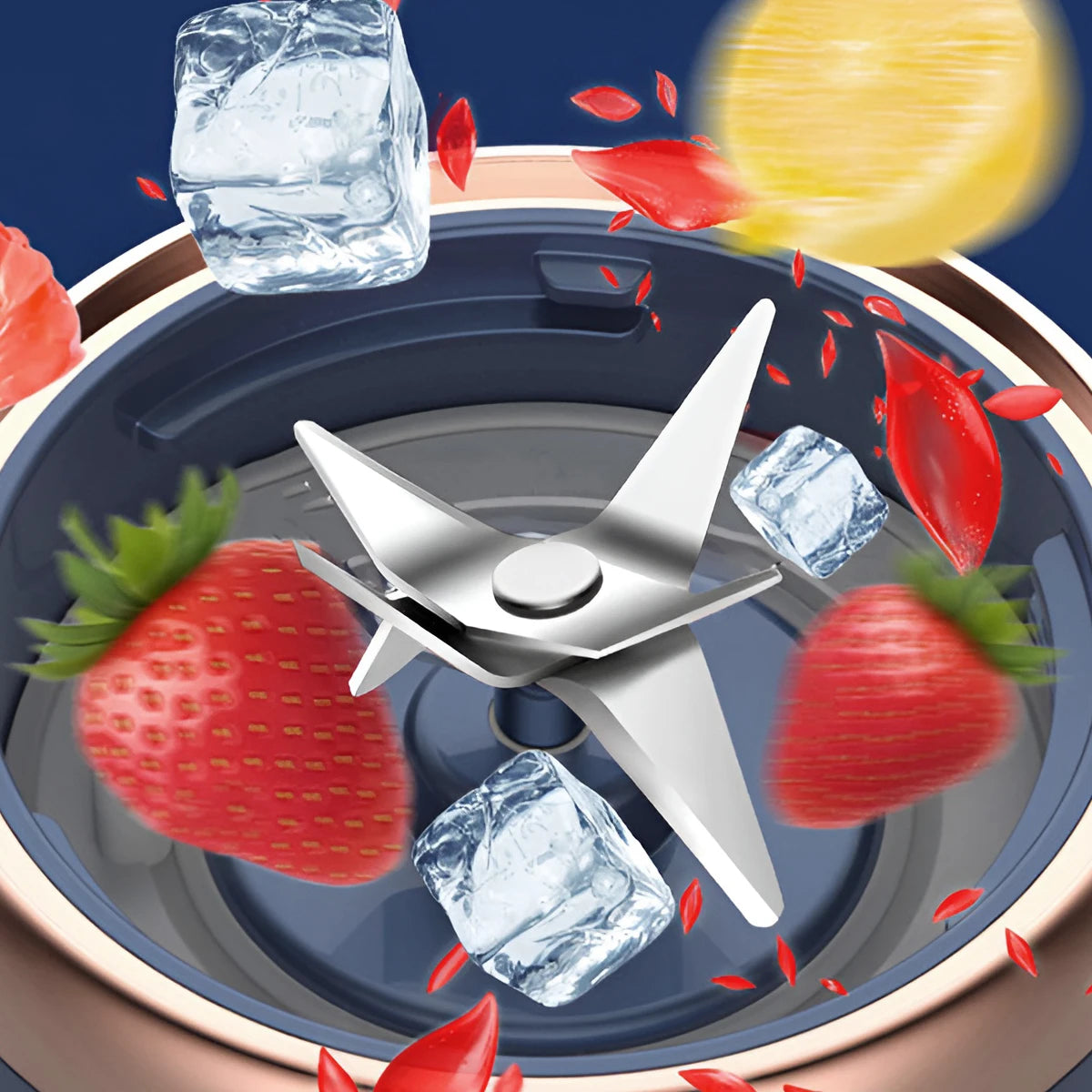 Portable Fruit Juice Blenders Summer Personal Electric Mini Bottle Home USB 6 Blades Juicer Cup Machine For Kitchen