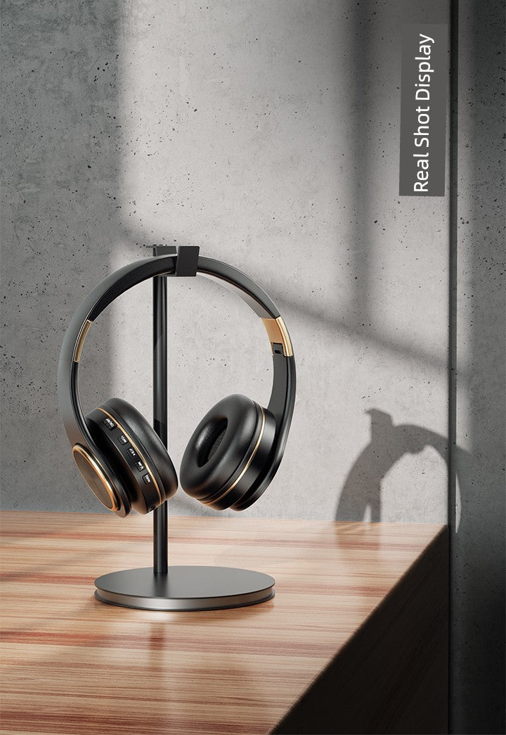 Bluetooth Headphone Head-Mounted with Microphone Mobile Phone Computer Universal Headset like Subwoofer