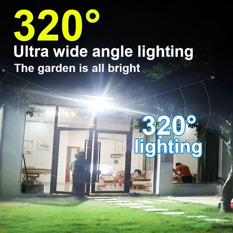Solar Lamp 55LED Outdoor Sunlight Motion Sensor Remote Control Solar Focus Wall