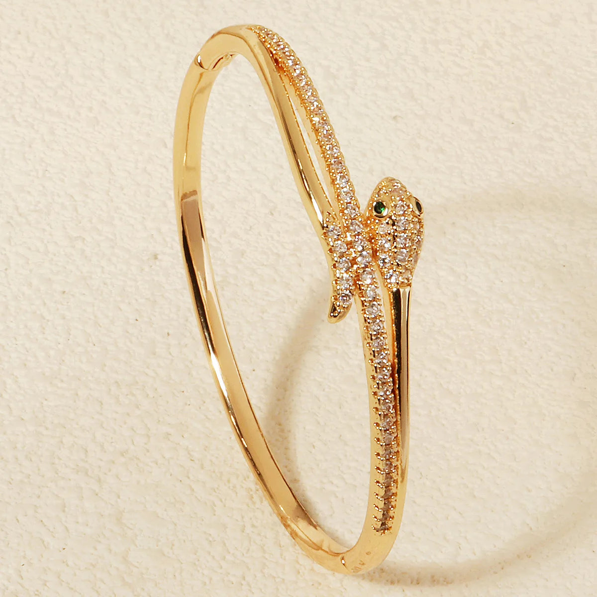 Europe and America Classic Snake Bracelet For Women Stainless Steel Zirconia Jewelry